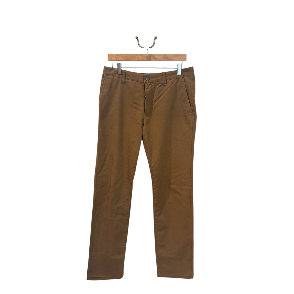Bonobos Mens Slim Fit Casual Everyday Chino Pants Brown 33/34 Casual Preppy
